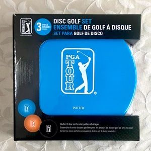 🆕 PGA Tour Disc Golf Set NIB Driver Mid-Range Putter Blue Orange Black Outdoor